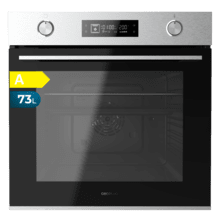 Bolero Hexa AF326000 Linea A. Forno multifunzione da incasso con friggitrice ad aria AF326000 Linea A con capacità di 73 litri, 12 funzioni, Classe A, 3250 W, base vapore XXL, assistenza vapore, pulizia facile a vapore, Pizza Master, friggitrice ad aria Master, ventola di raffreddamento, modalità Eco.
