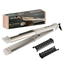 RitualCare 2in1 Lisse&Curl Plancha de pelo 2in1, Plancha y rizador, Revestimiento de cerámica, 170º-230ºC, Tecnología MCH, Iones