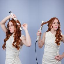 RitualCare 2in1 Lisse&Curl Lisseur 2 en 1, lisseur et boucleur, revêtement en céramique, 170 °C - 230 °C, technologie MCH, ions