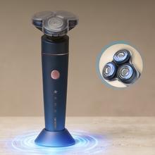 PrecisionCare Aluminium Premium Afeitadora rotativa con Motor Brushless, Función turbo, Base de almacenamiento, Estuche, IPX7