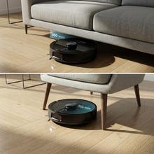 Conga M60 Dark Robô aspirador. Navegação laser. 13000 Pa de sucção do motor. Autonomia de até 200 minutos no modo Eco. Escova multifuncional adequada para todos os tipos de superfícies. Compatível com Bluetooth e WiFi para redes de 2,4 GHz.