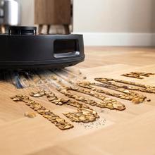 Conga M60 Dark Robô aspirador. Navegação laser. 13000 Pa de sucção do motor. Autonomia de até 200 minutos no modo Eco. Escova multifuncional adequada para todos os tipos de superfícies. Compatível com Bluetooth e WiFi para redes de 2,4 GHz.