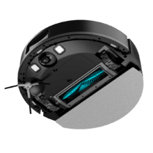 Conga M60 Dark Robô aspirador. Navegação laser. 13000 Pa de sucção do motor. Autonomia de até 200 minutos no modo Eco. Escova multifuncional adequada para todos os tipos de superfícies. Compatível com Bluetooth e WiFi para redes de 2,4 GHz.