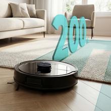 Conga M60 Dark Robô aspirador. Navegação laser. 13000 Pa de sucção do motor. Autonomia de até 200 minutos no modo Eco. Escova multifuncional adequada para todos os tipos de superfícies. Compatível com Bluetooth e WiFi para redes de 2,4 GHz.