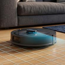 Conga M80 Dark Robot aspirador con Navegación láser. 25000 Pa de succión del motor. Autonomía de hasta 240 minutos en modo Eco. Cepillo silicona, ideal para casas con mascotas. Compatible con Bluetooth y WiFi para redes 2,4 GHz.