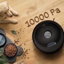 Conga M80 Dark Robot aspirador con Navegación láser. 25000 Pa de succión del motor. Autonomía de hasta 240 minutos en modo Eco. Cepillo silicona, ideal para casas con mascotas. Compatible con Bluetooth y WiFi para redes 2,4 GHz.