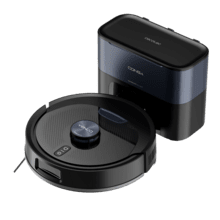 Conga Y60 Pro Saugroboter mit automatischer Staubbehälterentleerung. Lasernavigation. 13.000 Pa Saugleistung. Bis zu 200 Minuten Laufzeit im Eco-Modus. Multifunktionsbürste für alle Oberflächen. 3-Liter-Staubbeutel. Bluetooth- und WLAN-kompatibel (2,4 GHz).