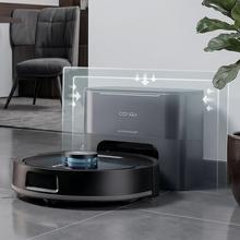 Conga Y60 Dark Robot aspirador con base de autovaciado del polvo. Navegación láser. 13000 Pa de succión del motor. Autonomía de hasta 200 minutos en modo Eco. Cepillo multifunción apto para todo tipo de superficies. Bolsa de polvo de 3 L. Compatible con Bluetooth y WiFi para redes 2,4 GHz.
