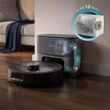 Conga Y80 Pro Robot aspirador con base de autovaciado del polvo con Navegación láser. 25000 Pa de succión del motor. Autonomía de hasta 240 minutos en modo Eco. Cepillo silicona, ideal para casas con mascotas. Bolsa de polvo de 3 L. Compatible con Bluetooth y WiFi para redes 2,4 GHz.