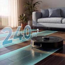 Conga Y80 Pro Robot aspirador con base de autovaciado del polvo con Navegación láser. 25000 Pa de succión del motor. Autonomía de hasta 240 minutos en modo Eco. Cepillo silicona, ideal para casas con mascotas. Bolsa de polvo de 3 L. Compatible con Bluetooth y WiFi para redes 2,4 GHz.