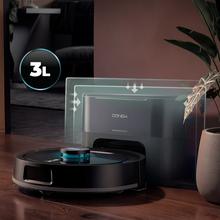 Conga Y80 Pro Robot aspirador con base de autovaciado del polvo con Navegación láser. 25000 Pa de succión del motor. Autonomía de hasta 240 minutos en modo Eco. Cepillo silicona, ideal para casas con mascotas. Bolsa de polvo de 3 L. Compatible con Bluetooth y WiFi para redes 2,4 GHz.