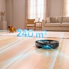 Conga X80 Pro Robot aspirador con base de autovaciado y agua Conga X80. 25000 Pa. Inteligencia Artificial. Mopas giratorias extensibles y elevables. Autonomía que cubre hasta 240 m2. Desinfección con agua caliente y secado con aire caliente de mopas. Dosificador de detergente. APP.