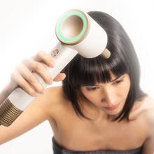 DryGlam 2in1 Sensor Champagne: Secador de pelo con Tecnología Sensor Inteligente, Motor Brushless, 1400W, 110.000rpm, Iones, Concentrador y Difusor