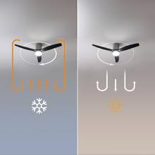 EnergySilence Aero 5600 Classic Iron&Black Ventilador de techo de 40 W y 52” con mando a distancia, luz LED, 6 velocidades, 3 aspas, modo winter-summer y temporizador de hasta 8 horas.