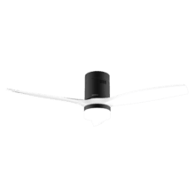 EnergySilence Aero 5600 Classic Black&White Ventilador de techo de 40 W y 52” con mando a distancia, luz LED, 6 velocidades, 3 aspas, modo winter-summer y temporizador de hasta 8 horas.