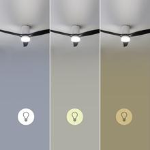 EnergySilence Aero 5600 Classic White&Black Ventilador de techo de 40 W y 52” con mando a distancia, luz LED, 6 velocidades, 3 aspas, modo winter-summer y temporizador de hasta 8 horas.