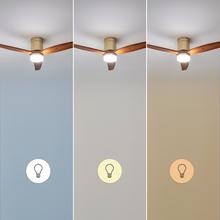 EnergySilence Aero 5600 Classic Gold&DarkWood Ventilador de techo de 40 W y 52” con mando a distancia, luz LED, 6 velocidades, 3 aspas, modo winter-summer y temporizador de hasta 8 horas.