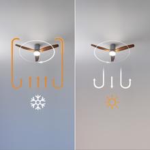 EnergySilence Aero 5600 Classic Iron&DarkWood Ventilador de techo de 40 W y 52” con mando a distancia, luz LED, 6 velocidades, 3 aspas, modo winter-summer y temporizador de hasta 8 horas.