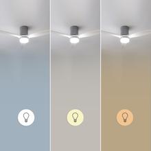 EnergySilence Aero 5600 Classic Iron&White Ventilador de techo de 40 W y 52” con mando a distancia, luz, 6 velocidades, 3 aspas, modo winter-summer y temporizador de hasta 8 horas.