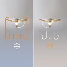 EnergySilence Aero 5600 Classic Gold&LightWood Ventilador de techo de 40 W y 52” con mando a distancia, luz, 6 velocidades, 3 aspas, modo winter-summer y temporizador de hasta 8 horas.