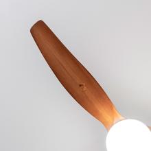 EnergySilence Aero 5600 Classic White&DarkWood Ventilador de techo de 40 W y 52” con mando a distancia, luz, 6 velocidades, 3 aspas, modo winter-summer y temporizador de hasta 8 horas.