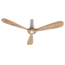 EnergySilence 5400 Classic White&LightWood Ventilador de techo de 40 W y 52” con mando a distancia, mando a distancia, 6 velocidades, 3 aspas, modo winter-summer y temporizador de hasta 8 horas.