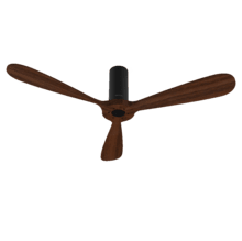 EnergySilence 5400 Classic Black&DarkWood Ventilador de techo de 40 W y 52” con mando a distancia, mando a distancia, 6 velocidades, 3 aspas, modo winter-summer y temporizador de hasta 8 horas.
