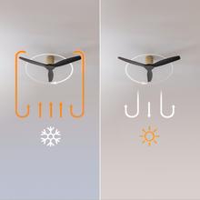 EnergySilence Aero 5400 Classic Gold&Black Ventilatore da soffitto da 40 W e 52” con telecomando, 6 velocità, 3 pale, modalità winter-summer e timer fino a 8 ore.