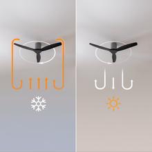 EnergySilence Aero 5400 Classic Iron&Black Ventilador de techo de 40 W y 52” con mando a distancia, mando a distancia, 6 velocidades, 3 aspas, modo winter-summer y temporizador de hasta 8 horas.