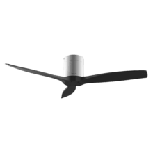 EnergySilence Aero 5400 Classic Iron&Black Ventilador de techo de 40 W y 52” con mando a distancia, mando a distancia, 6 velocidades, 3 aspas, modo winter-summer y temporizador de hasta 8 horas.
