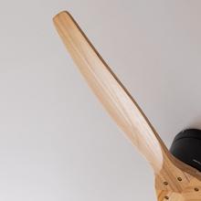 EnergySilence Aero 5400 Classic Black&LightWood Ventilador de techo de 40 W y 52” con mando a distancia, mando a distancia, 6 velocidades, 3 aspas, modo winter-summer y temporizador de hasta 8 horas.