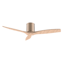 EnergySilence Aero 5400 Classic Gold&LightWood Ventilador de techo de 40 W y 52” con mando a distancia, mando a distancia, 6 velocidades, 3 aspas, modo winter-summer y temporizador de hasta 8 horas.