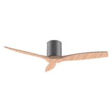 EnergySilence Aero 5400 Classic Iron&LightWood Ventilador de techo de 40 W y 52” con mando a distancia, mando a distancia, 6 velocidades, 3 aspas, modo winter-summer y temporizador de hasta 8 horas.