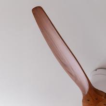 EnergySilence Aero 5400 Classic White&DarkWood Ventilateur de plafond de 40 W et 52 pouces avec télécommande, 6 vitesses, 3 pales, mode hiver-été et minuterie jusqu’à 8 heures.