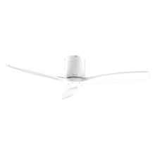 EnergySilence Aero 5400 Classic White&White Ventilador de techo de 40 W y 52” con mando a distancia, mando a distancia, 6 velocidades, 3 aspas, modo winter-summer y temporizador de hasta 8 horas.