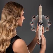 AirGlisse 8in1 Champagne Moldeador de pelo 110.000 rpm, 1400W, Placas calefactoras, Función Rotativa, Función plasma, 8 accesorios