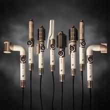 AirGlisse 8in1 Champagne Moldeador de pelo 110.000 rpm, 1400W, Placas calefactoras, Función Rotativa, Función plasma, 8 accesorios