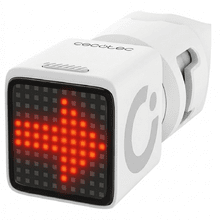 Luz bicicleta Smart tail White Luz trasera inteligente de alta luminosidad para bici y patinete con smart tag. Modos de iluminación configurables por Bluetooth desde la app de Cecotec. Incluye localizador compatible con dispositivos Apple para seguimiento preciso y mayor seguridad y tranquilidad.