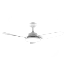 EnergySilence Aero 5240 Light White Ventilador de techo con motor DC de 40W, 43", luz LED de 20W, 3 tonalidades, 3 aspas, temporizador programable  programable,  modo winter/summer, 6 velocidades.