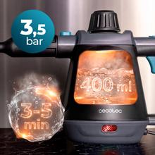 Hydrosteam 1000 Blaze Hydrosteam 1000 Blaze, vaporeta de mano potente con 1200 W, depósito de 400 ml, 3,5 bares de presión y un caudal de vapor de 30 g/min para limpiar y desinfectar de forma rápida y efectiva.