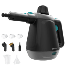 Hydrosteam 1000 Blaze Hydrosteam 1000 Blaze, vaporeta de mano potente con 1200 W, depósito de 400 ml, 3,5 bares de presión y un caudal de vapor de 30 g/min para limpiar y desinfectar de forma rápida y efectiva.