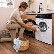 Bolero DressCode 6110 Inverter Max Lave-linge d'une capacité de 6 kg, 1200 tr/min, 11 programmes, classe A-10%, moteur Inverter Plus, Steam Max, nettoyage du tambour, programme rapide 15 min, départ différé et sécurité enfants.