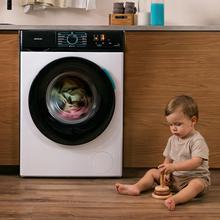 Bolero DressCode 6110 Inverter Max Lave-linge d'une capacité de 6 kg, 1200 tr/min, 11 programmes, classe A-10%, moteur Inverter Plus, Steam Max, nettoyage du tambour, programme rapide 15 min, départ différé et sécurité enfants.