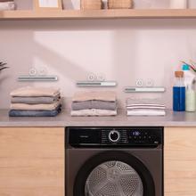 Bolero DressCode Dry 8180 Steel Sèche-linge à pompe à chaleur steel d'une capacité de 8 kg, classe E (équivalent à l'ancienne classe A++), 15 programmes avec séchage automatique et fonctions Spa Care, Anti-plis, 3 niveaux d'intensité de séchage, éclairage intérieur, Delay Start, Stop&Go, KidLock et accessoire pour le séchage des chaussures.