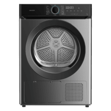 Bolero DressCode Dry 9180 Steel Secadora bomba de calor steel con capacidad de 9kg, clase E (Equivalente a la antigua clase A++), 15 programas con secado automático y funciones Spa Care, Antiarrugas, 3 niveles de intensidad de secado, luz interior, Delay Start, Stop&Go, KidLock y accesorio para zapatos