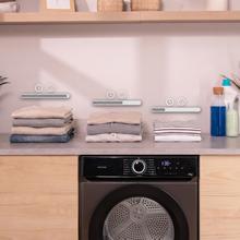 Bolero DressCode Dry 9180 Steel Sèche-linge à pompe à chaleur steel d'une capacité de 9 kg, classe E (équivalent à l'ancienne classe A++), 15 programmes avec séchage automatique et fonctions Spa Care, Anti-plis, 3 niveaux d'intensité de séchage, éclairage intérieur, Delay Start, Stop&Go, KidLock et accessoire pour le séchage des chaussures.