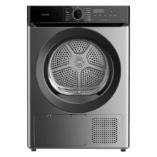 Bolero DressCode Dry 10180 Steel Secadora bomba de calor steel con capacidad de 10kg, clase E (Equivalente a la antigua clase A++), 15 programas con secado automático y funciones Spa Care, Antiarrugas, 3 niveles de intensidad de secado, luz interior, Delay Start, Stop&Go, KidLock y accesorio para zapatos
