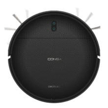 Conga M10 Advance Robô aspirador. Navegação giroscópica ordenada. 3000 Pa de pressão de sucção. 150 minutos de autonomia. Sensores antiqueda e duas escovas laterais.