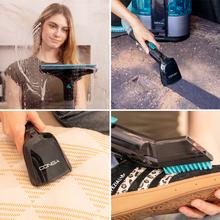 Conga 6000 Carpet&Spot Clean XL Limpiatapicerías con 600 W de potencia. 14 kPa de presión de succión para desincrustar mejor la suciedad. Depósito de agua limpia de 1500 ml y de agua sucia de 850 ml. Radio de acción de 8 metros. 4 accesorios.