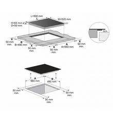 Bolero Squad I 4000 Eco Placa de inducción de 60 cm con 4 zonas, potencia total 7,2 kW, Touch Control con display rojo, 9 niveles de potencia, 2 zonas Ø180 mm (1800/2000 W), 2 zonas Ø160 mm (1200/1600 W), temporizador individual 99 min con recordatorio, autoapagado de seguridad, indicador de calor residual y Child Lock.